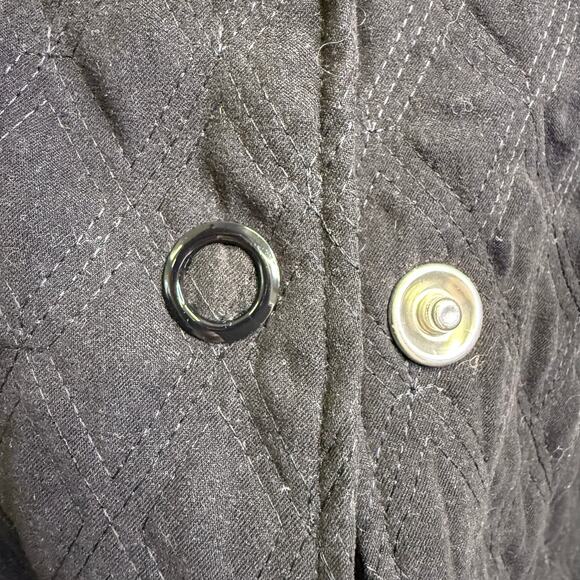 Nomadic Traders Black Quilted Long Coat Women’s Size M – Warm Winter Outerwear - Picture 12 of 13